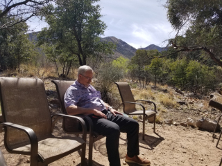 Carl "meditating"
